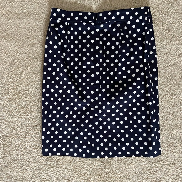 J. Crew The Pencil Skirt Navy and White - Picture 2 of 3